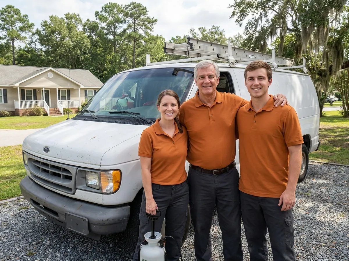 Bug Barrier Control Services pest control service team in Wilmington, NC